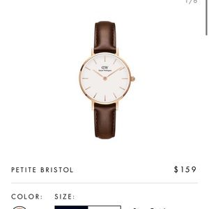 Daniel Wellington watch brown leather